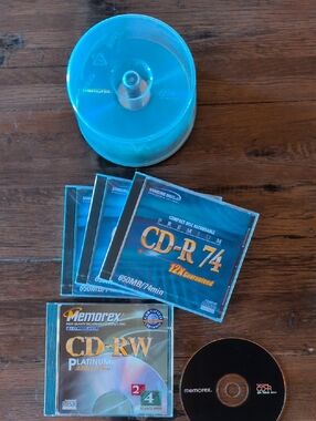 Bundle of 35 CD-Rs and 1 CD-RW Recordable discs.